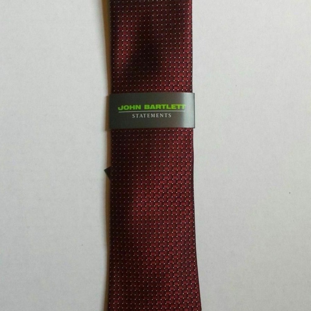 John Bartlett Necktie Statements Satin Tie Red